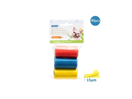 oxo bio rozlozitelne sacky na exkrement nobleza 3 rolky farebne 3x15ks