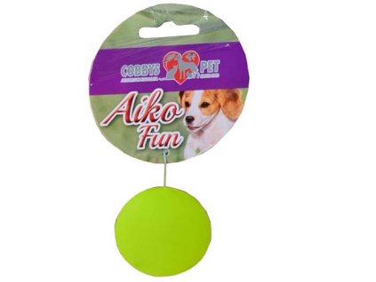 COBBYS PET AIKO FUN Neónová tvrdá lopta 4,8cm hračka pre psov