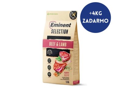 Eminent dog Selection Puppy Beef & Lamb 12 kg + 4kg