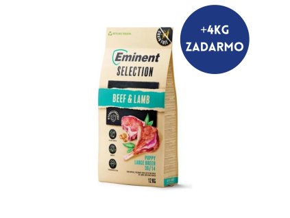 Eminent dog Selection Puppy Large Breed Beef & Lamb 12 kg + 4kg