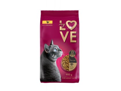 my love cat 900g dry chicken