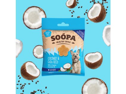 Soopa Healthy Bites s kokosem a chia seminky 50 g 5060289920739