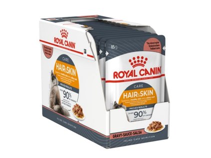 Royal Canin Hair Skin kapsicky pre macky v stave balenie 12x85g 9003579308721