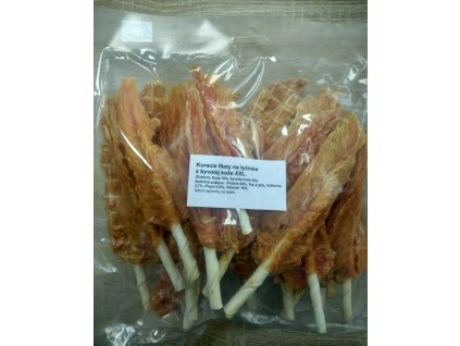 Kuracie filety na tyčinke z byvolej kože veľké 500g