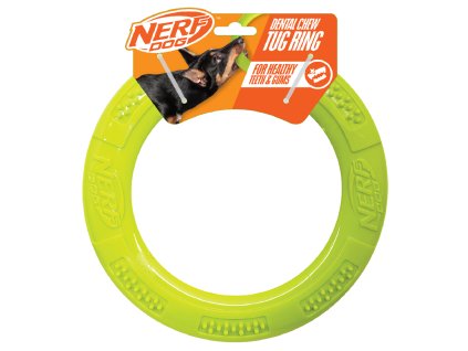 NERF DOG Hračka pre psov dentálne ťahadlo v tvare kruhu 23 cm