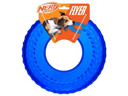 NERF DOG Lietajúci tanier z priehľadnej gumy 25 cm