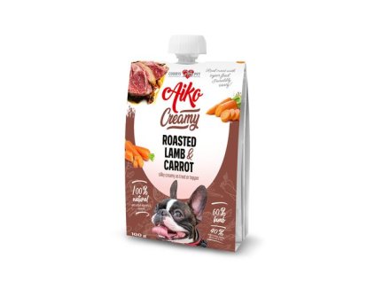 COBBYS PET AIKO CREAMY Roasted Lamb & Carrot 100g mäsový krém pečené jahňacie mäso a mrkva pre psov