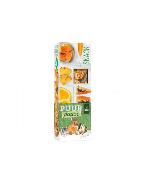 PUUR pauze sticks exotic fruit - lahodné tyčinky s exotickým ovocím pre hlodavce a malé cicavce 110 g