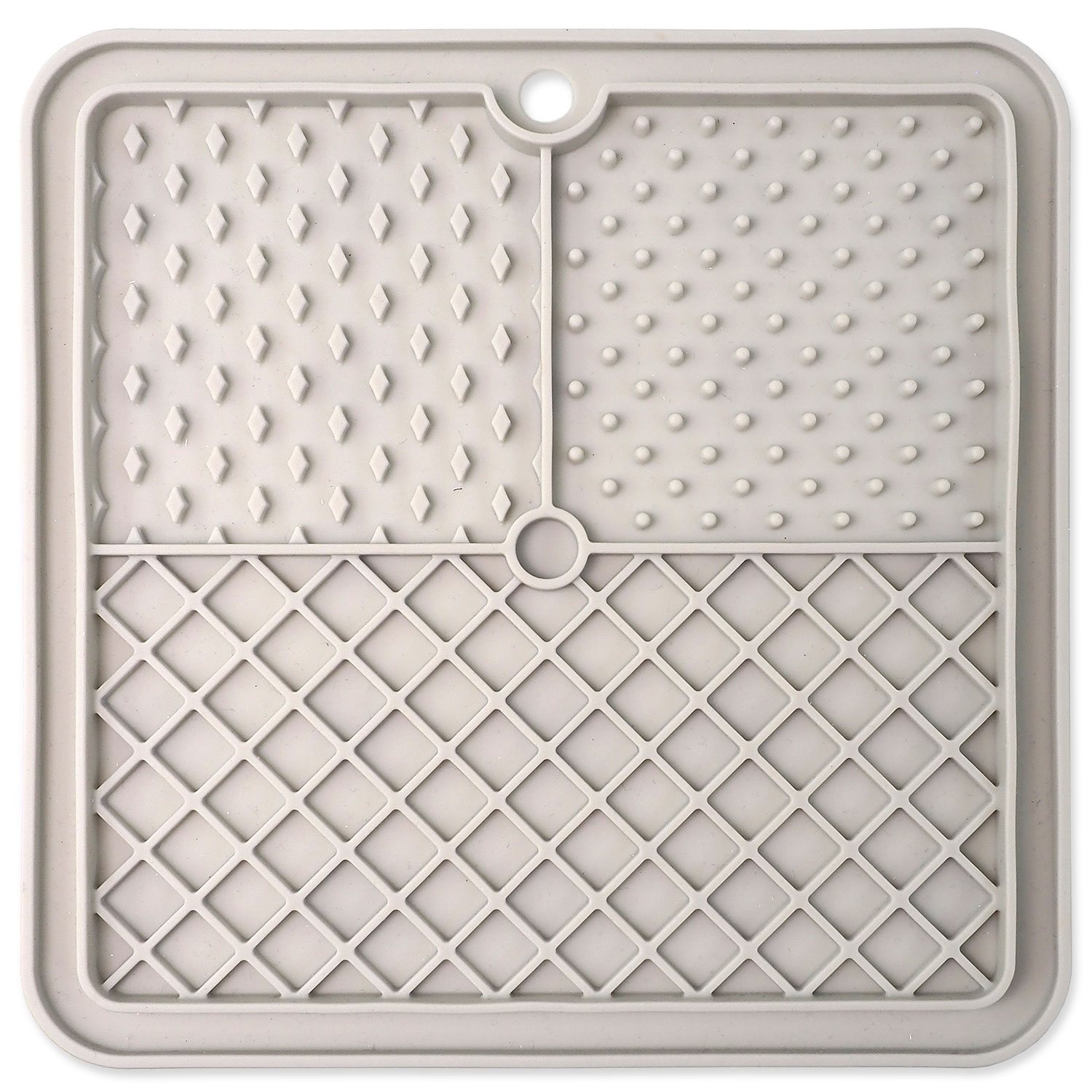 Podložka lízacia Epic Pet Lick&Snack štvorec svetlo šedý 20x20cm