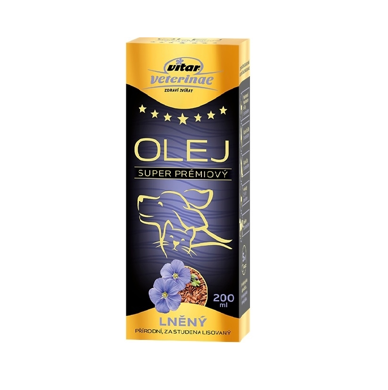 VITAR Veterinae ľanový olej 200ml