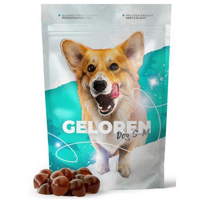 Geloren dog S-M kĺbová výživa pre malých psov 180g 60 ks