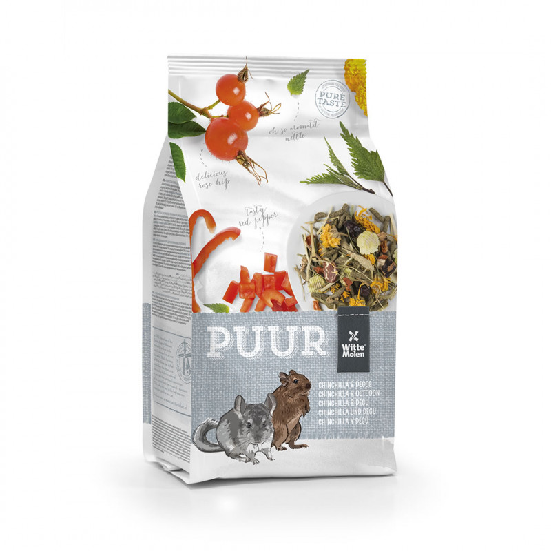 Witte Molen PUUR - činčila a osmák degu 500g