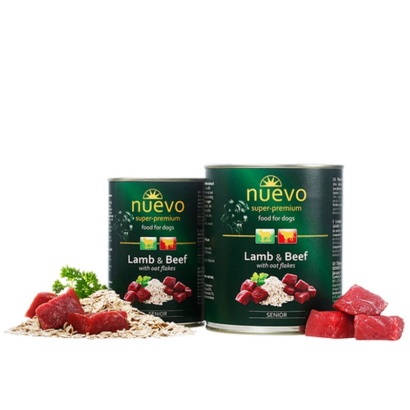 NUEVO dog Senior Lamb & Beef Menue konzerva - 400g