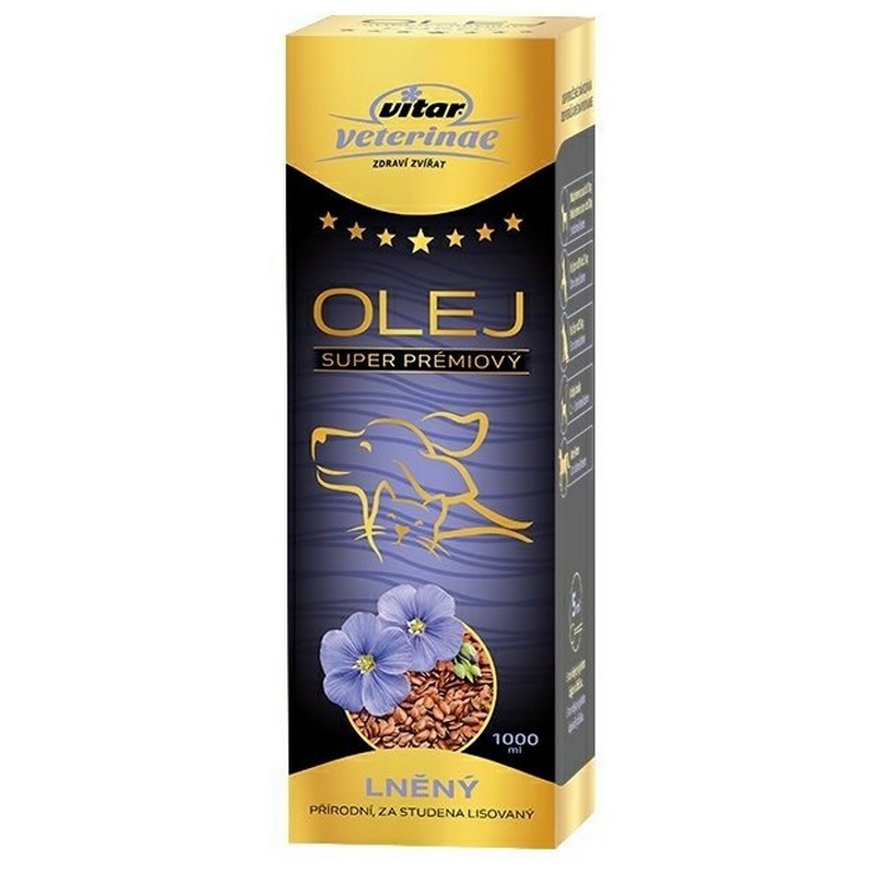 VITAR Veterinae ľanový olej 1000 ml