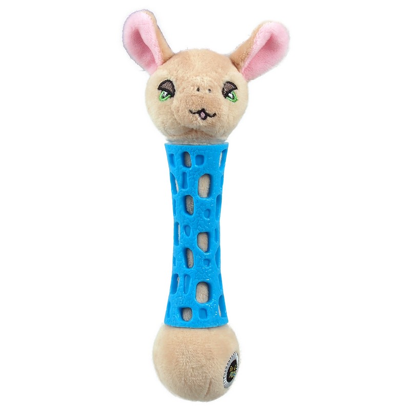 BeFun hračka pre šteniatka plyšová ovca s TPR gumou 17 cm