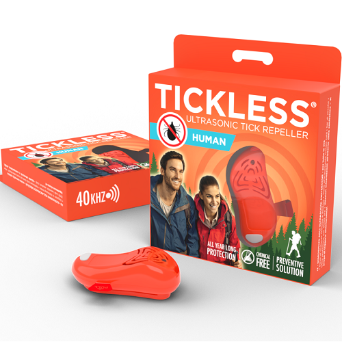 TICKLESS HUMAN - Ultrazvukový odpudzovač kliešťov a bĺch pre ľudí-orange Farba: oranžové