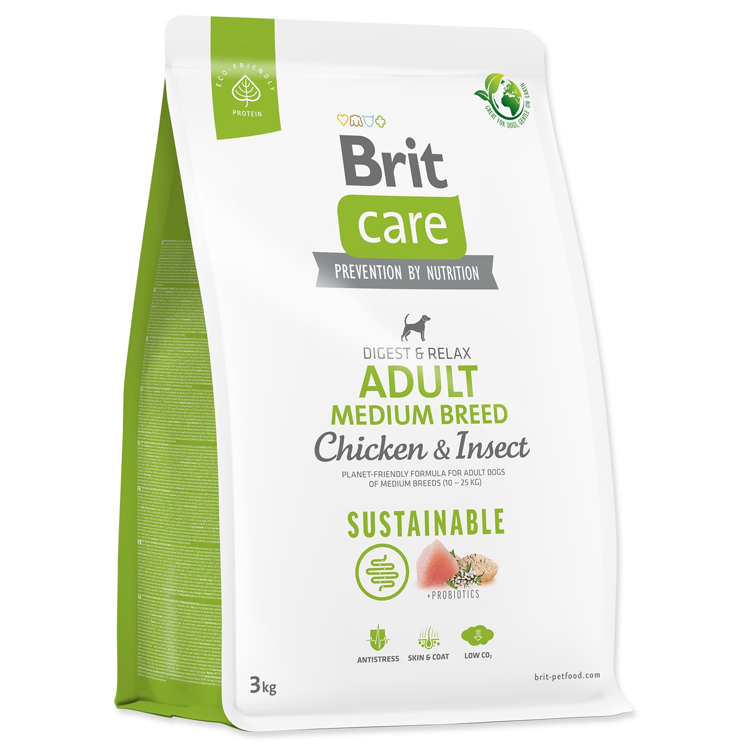 Brit Care dog Sustainable Adult Medium Breed 3 kg