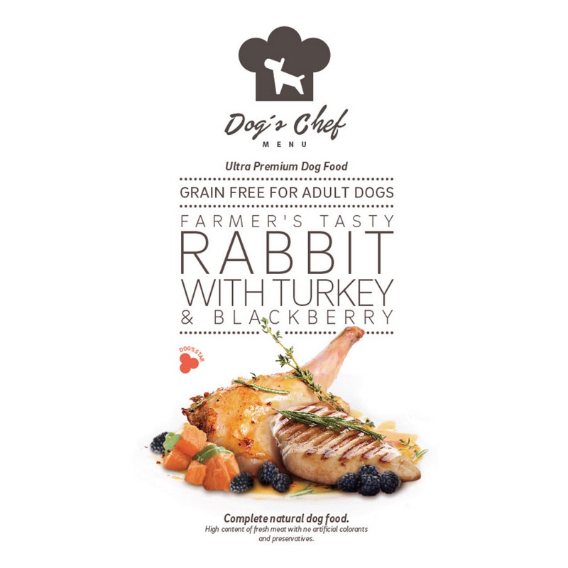 Dog’s Chef Rabbit & Turkey with Sweet potato and Blackberry ADULT 2kg