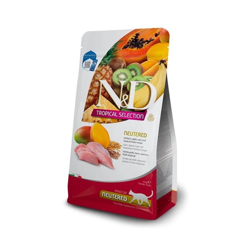 Farmina N&D cat TROPICAL SELECTION (AG) adult neutered, chicken 300 g