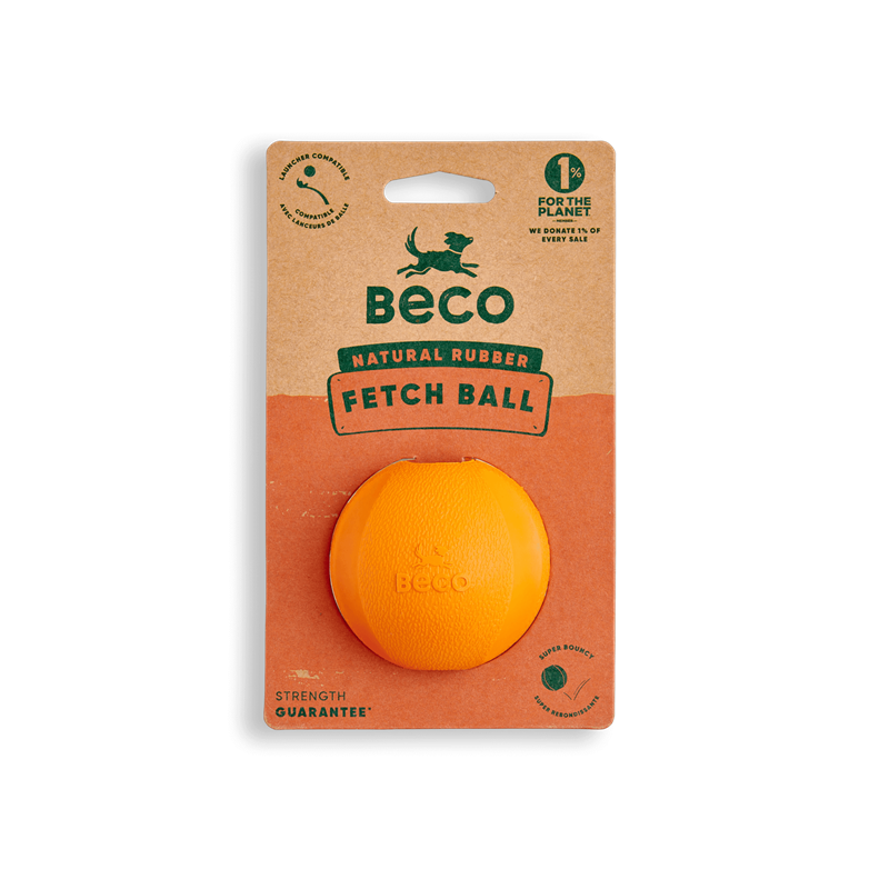 Hračky pre psov, Beco Fetch Ball-orange Farba: oranžové