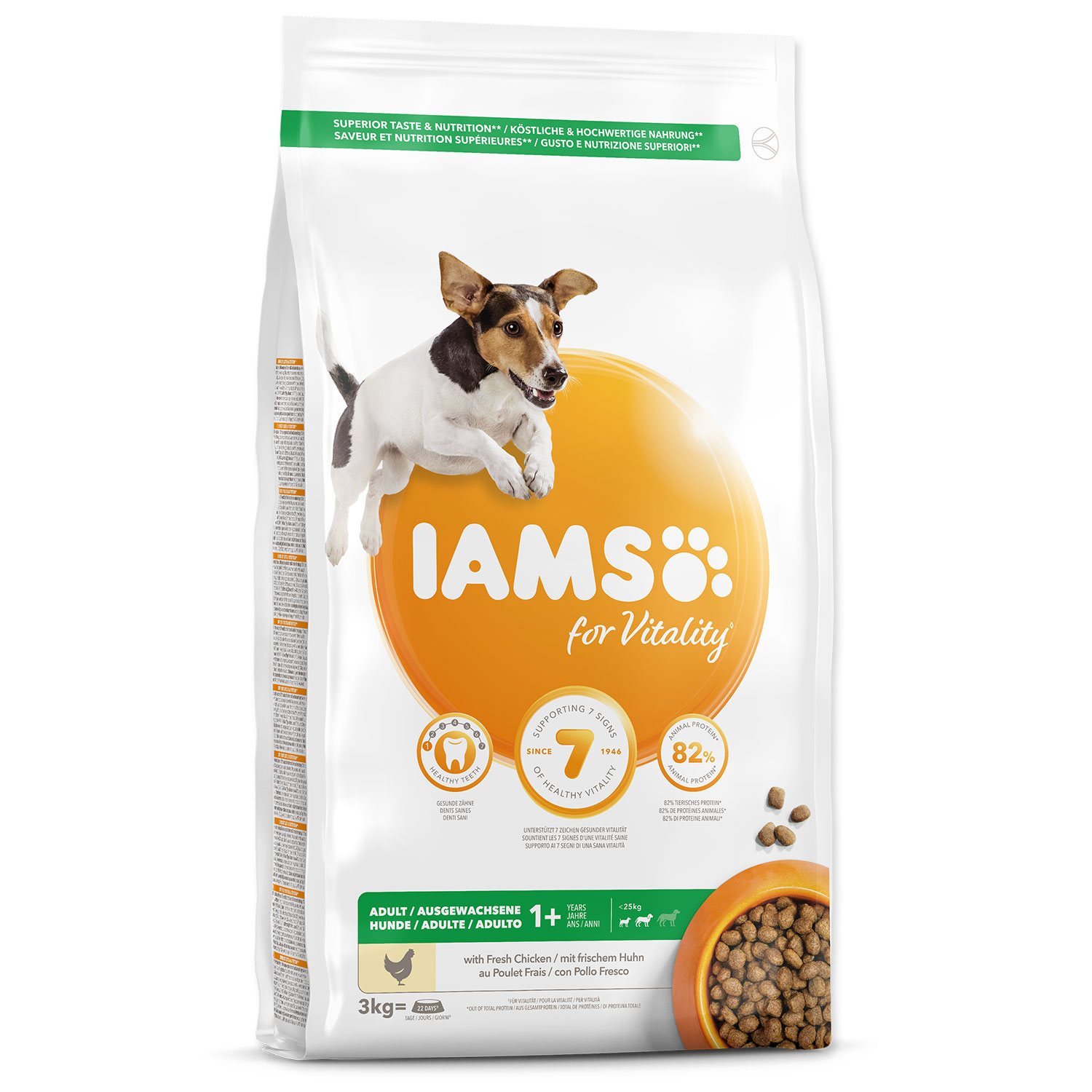 Krmivo Iams Dog Adult Small & Medium Chicken 3kg
