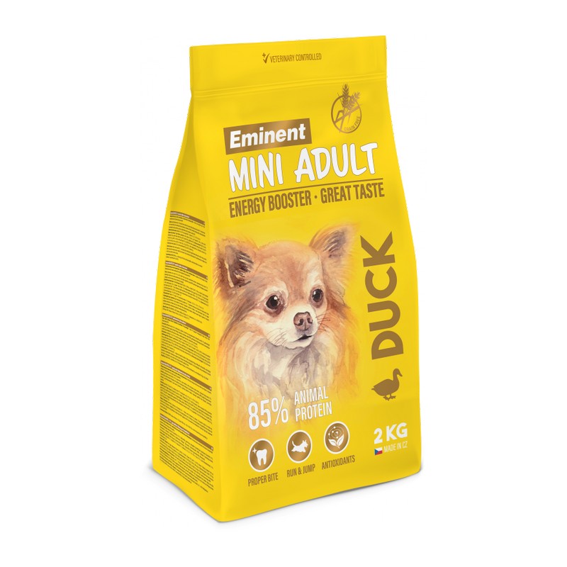 Eminent adult mini duck 2 kg granule pre malých psov