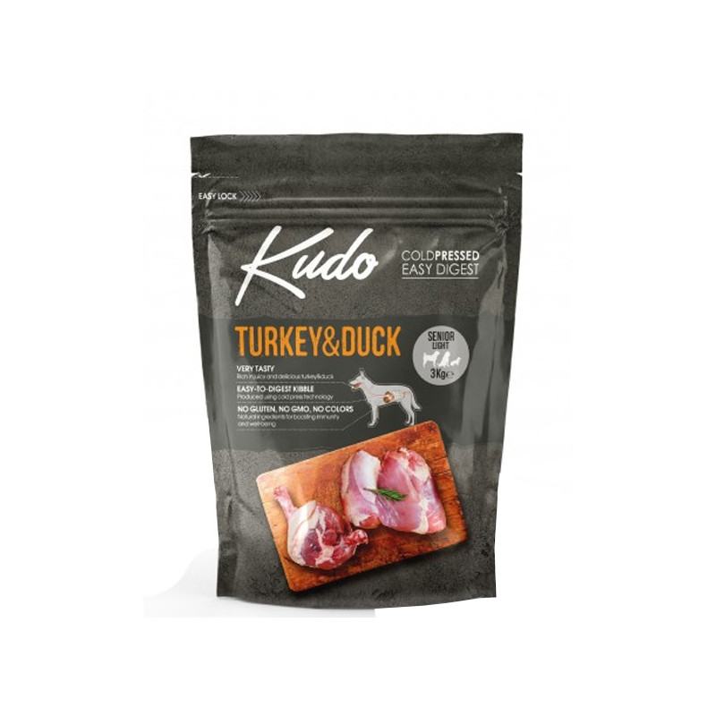 Kudo Dog LG Senior&Light All Size Turkey & Duck 3kg