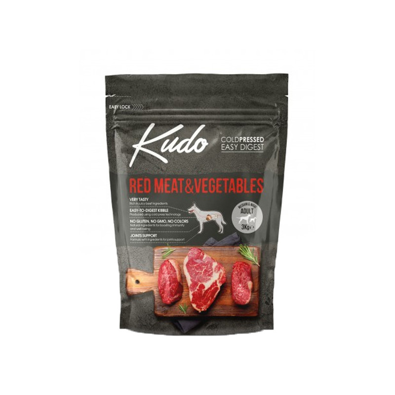 Kudo Dog LG Adult Medium&Maxi Red Meat 3kg