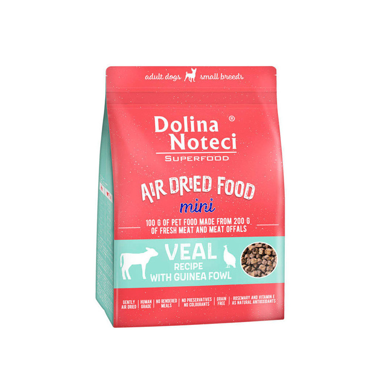 Dolina Noteci Superfood Air Dried Adult Mini Dog - Teľacie a perlička 1kg