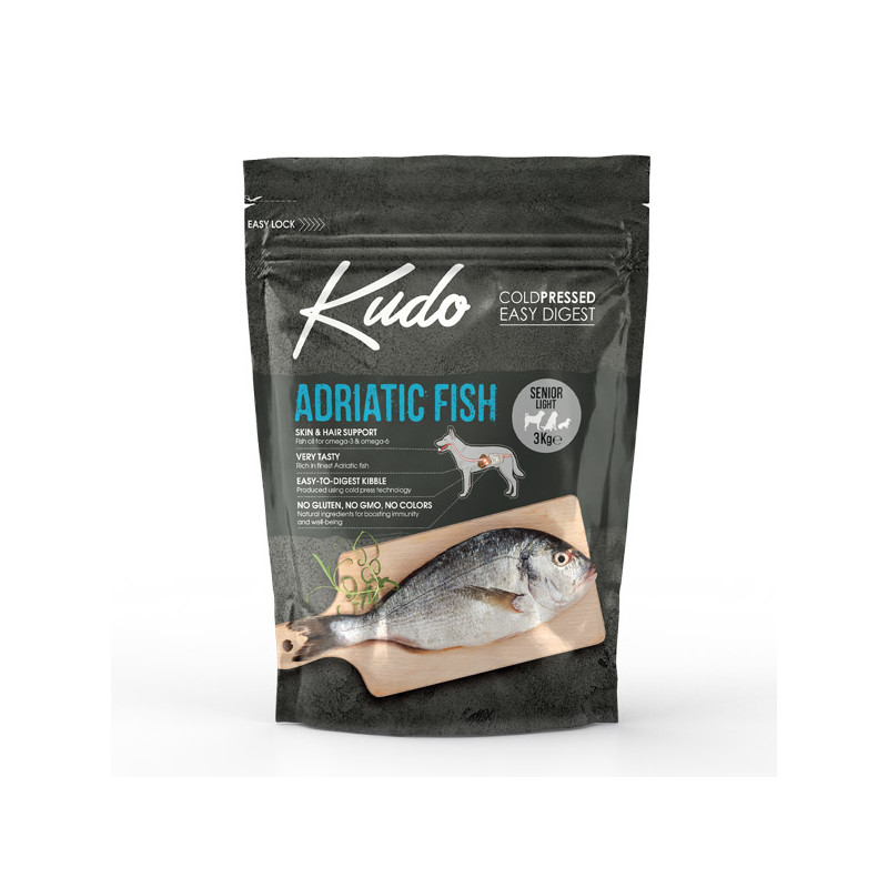 Kudo Dog LG Senior&Light All Size Adriatic Fish 3kg