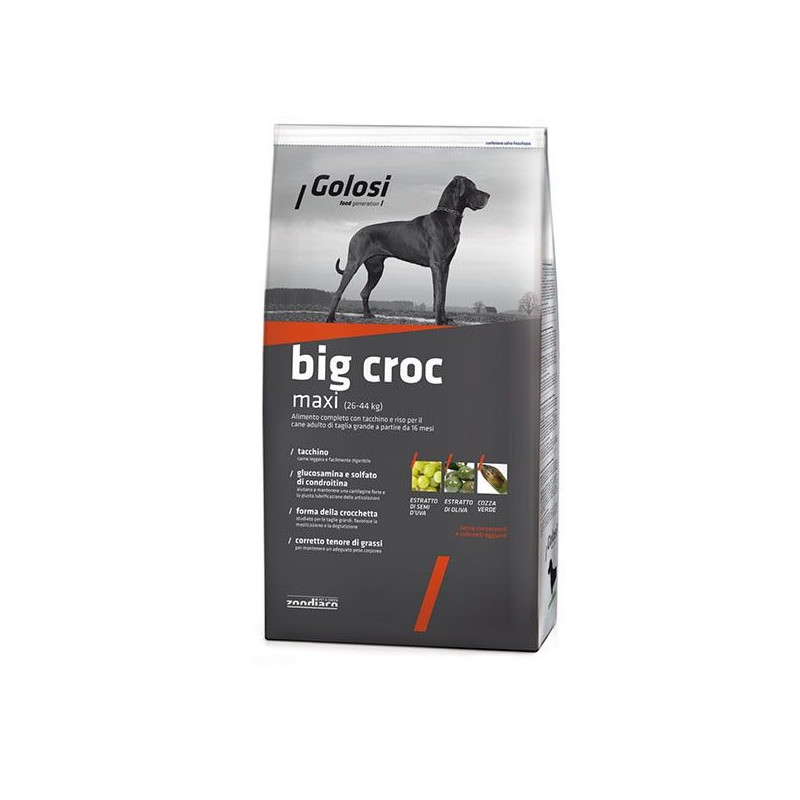 Golosi Big Croc - Kuracie a morčacie s ryžou 3kg