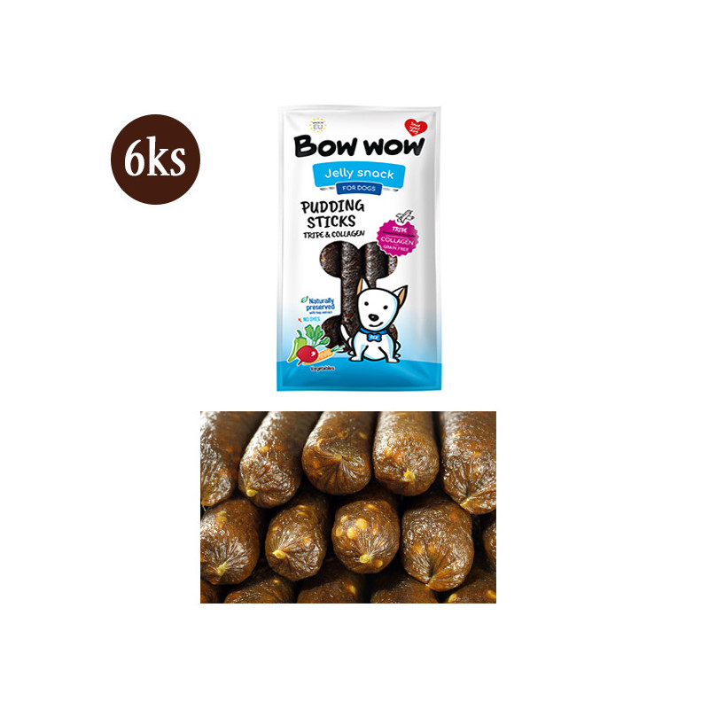 Bow Wow XS Klobása pre psa - kolagén a držky 6ks