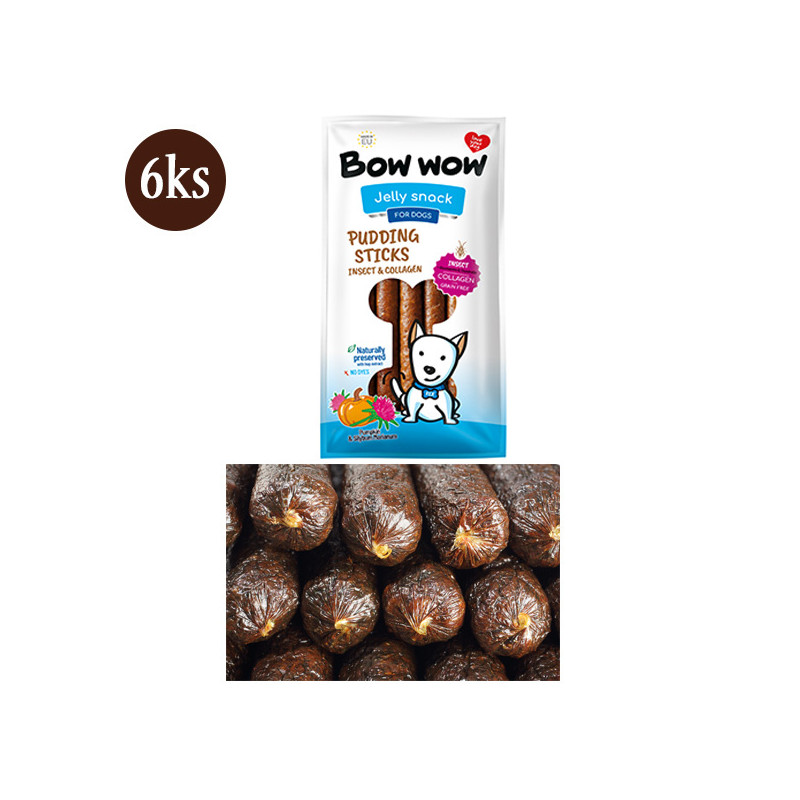 Bow Wow XS Klobása pre psa - kolagén a hmyz 6ks