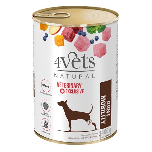 4Vets NATURAL VETERINARY EXCLUSIVE JOINT MOBILITY 400g pre psov na kĺby a mobilitu