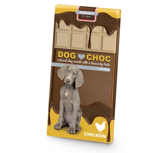 DUVO+ DOG CHOC chicken 100g čokoláda pre psov