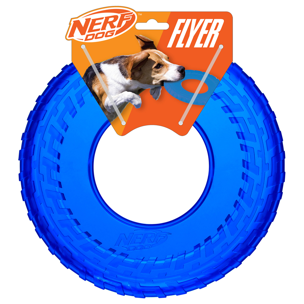 NERF DOG Lietajúci tanier z priehľadnej gumy 25 cm
