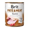 brit pate and meat rabbit 800 g konzerva pre psov 8595602532353