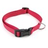 COBBYS PET Nastaviteľný textilný obojok reflexný 30-45cm/15mm červený