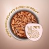 CLUB 4 PAWS Premium Plus pre mačky prúžky s kralikom v omačke 85g (8087)