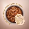 CLUB 4 PAWS Premium Plus plátky s kuracím a teľacím mäsom v omáčke 80g (8018)