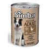 MONGE SIMBA Dog Chunks wild game 1230g konzerva pre dospelých psov s divinou