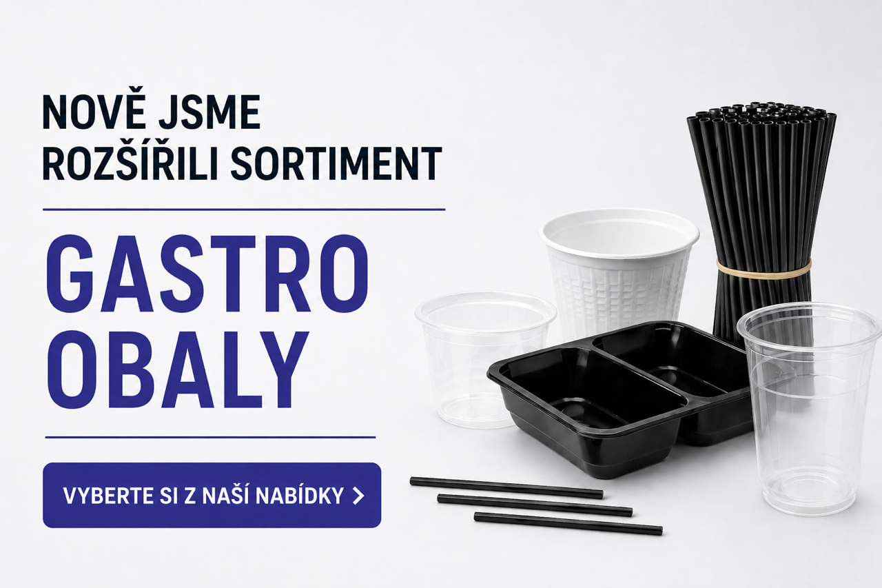 Gastro obaly, jednorázové obaly, kelímky, brčka, menuboxy, zatavovací misky