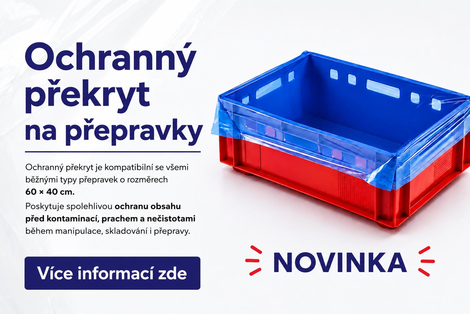 Překryt na přepravky, ochrana