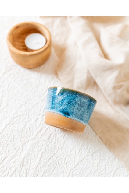 Ručně vyrobený kalíšek na kávu - Jeans(120ml)