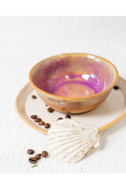 Ručně vyrobená snídaňová miska - Chameleon (300 ml)