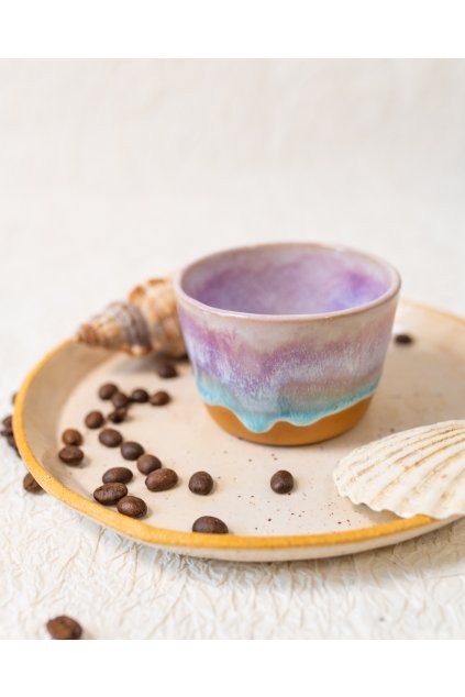 Ručně vyrobený kalíšek na kávu - Borůvka (120ml)