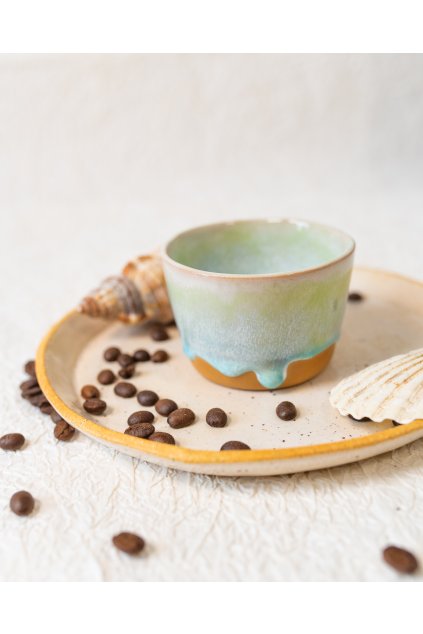 Ručně vyrobený kalíšek na kávu - Jaro (120ml)