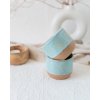 Ručně vyrobený kalíšek na kávu - Amazonit(150-170 ml) - II.jakost