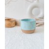 Ručně vyrobený kalíšek na kávu - Amazonit(150-170 ml) - II.jakost