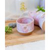 Ručně vyrobený kalíšek na kávu - Sakura se srdíčkem (150-170 ml) - II.jakost